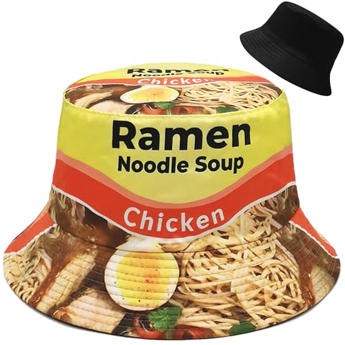 Malaxlx Damen Fischerhut Bucket Hat Sonnenhut Fischerhüte Anglerhut Sommerhut Faltbarer Strandhut Draussenhut Ramen von Malaxlx