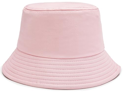 Malaxlx Damen Fischerhut Bucket Hat Sonnenhut Fischerhüte Anglerhut Sommerhut Faltbarer Strandhut Draussenhut Rosa von Malaxlx