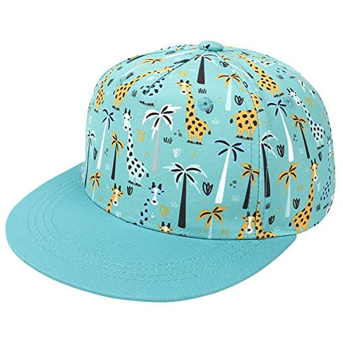 Malaxlx Giraffe Grün Baby Baseball Cap Sonnenhut UV Schutz Sommerhut Verstellbar Kleinkinder Snapback Cap Baseballkappe Schirmmütze für 6-24 Monate Mädchen Jungen von Malaxlx