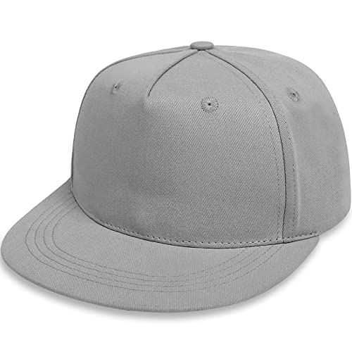 Malaxlx Grau Baby Baseball Cap Sonnenhut UV Schutz Sommerhut Verstellbar Kleinkinder Snapback Cap Baseballkappe Schirmmütze für 6-24 Monate Mädchen Jungen von Malaxlx