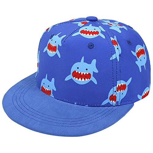 Malaxlx Hai Blau Baby Baseball Cap Sonnenhut UV Schutz Sommerhut Verstellbar Kleinkinder Snapback Cap Baseballkappe Schirmmütze für 6-24 Monate Mädchen Jungen von Malaxlx