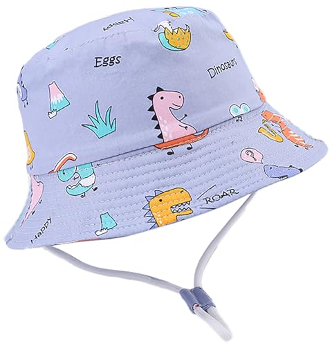 Malaxlx Kinder Sonnenhut Dinosaurier Fischerhut UV Schutz Sommerhut Strandhut Bucket Hat Eimer Hut für 4-8 Jahre Mädchen Jungen von Malaxlx