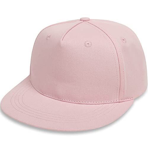 Malaxlx Rosa Baby Baseball Cap Sonnenhut UV Schutz Sommerhut Verstellbar Kleinkinder Snapback Cap Baseballkappe Schirmmütze für 6-24 Monate Mädchen Jungen von Malaxlx