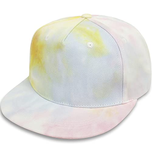 Malaxlx Tie Dye Hellrosa Baby Baseball Cap Sonnenhut UV Schutz Sommerhut Verstellbar Kleinkinder Snapback Cap Baseballkappe Schirmmütze für 6-24 Monate Mädchen Jungen von Malaxlx