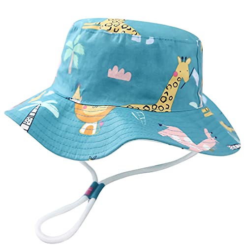 Malaxlx Unisex Baby Sonnenhut Giraffe Fischerhut Säugling Sommerhut für 6-12 Monate Mädchen Jungen von Malaxlx