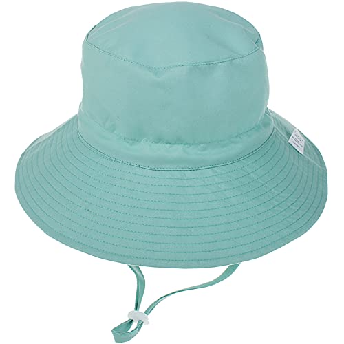 Malaxlx Unisex Baby Sonnenhut Grün Fischerhut Kleinkind Sommerhut Breiter Krempe Strandhut für 6-24 Monate Mädchen Jungen von Malaxlx