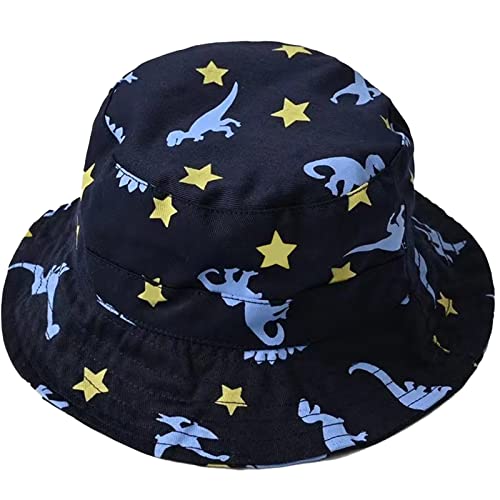 Malaxlx Unisex Kleinkind Sonnenhut Dinosaurier Stern Fischerhut Kinder Sommerhut für 2-4 Jahre Mädchen Jungen von Malaxlx