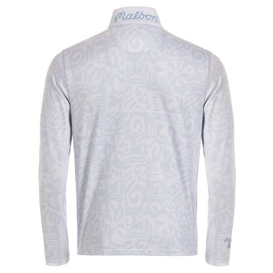 Malbon CAPO PERFORMANCE QUARTER ZIP Stretch Midlayer silber Malbon CAPO PERFORMANCE QUARTER ZIP Stretch Midlayer silber von Malbon