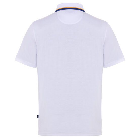 Malbon GRASSE PIQUE Halbarm Polo weiß von Malbon