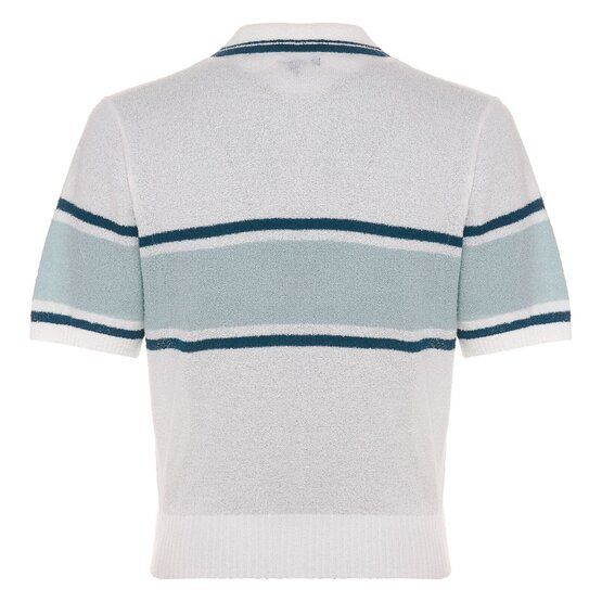 Malbon JADE POLO SWEATER Halbarm Polo weiß von Malbon