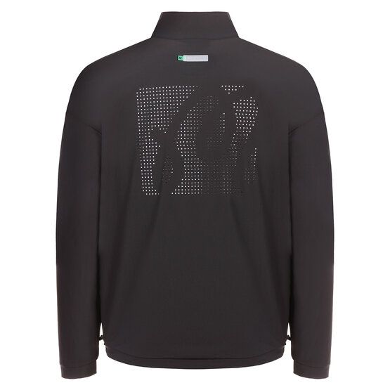 Malbon PERFORMANCE QUARTER ZIP SHELL PULLOVER Langarm Windshirt schwarz von Malbon