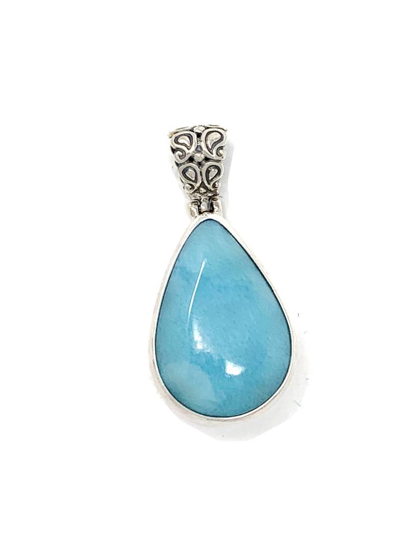 Larimar Birnenform Anhänger 4cm X 7mm Gewicht 10.1 Gramm von Maldija