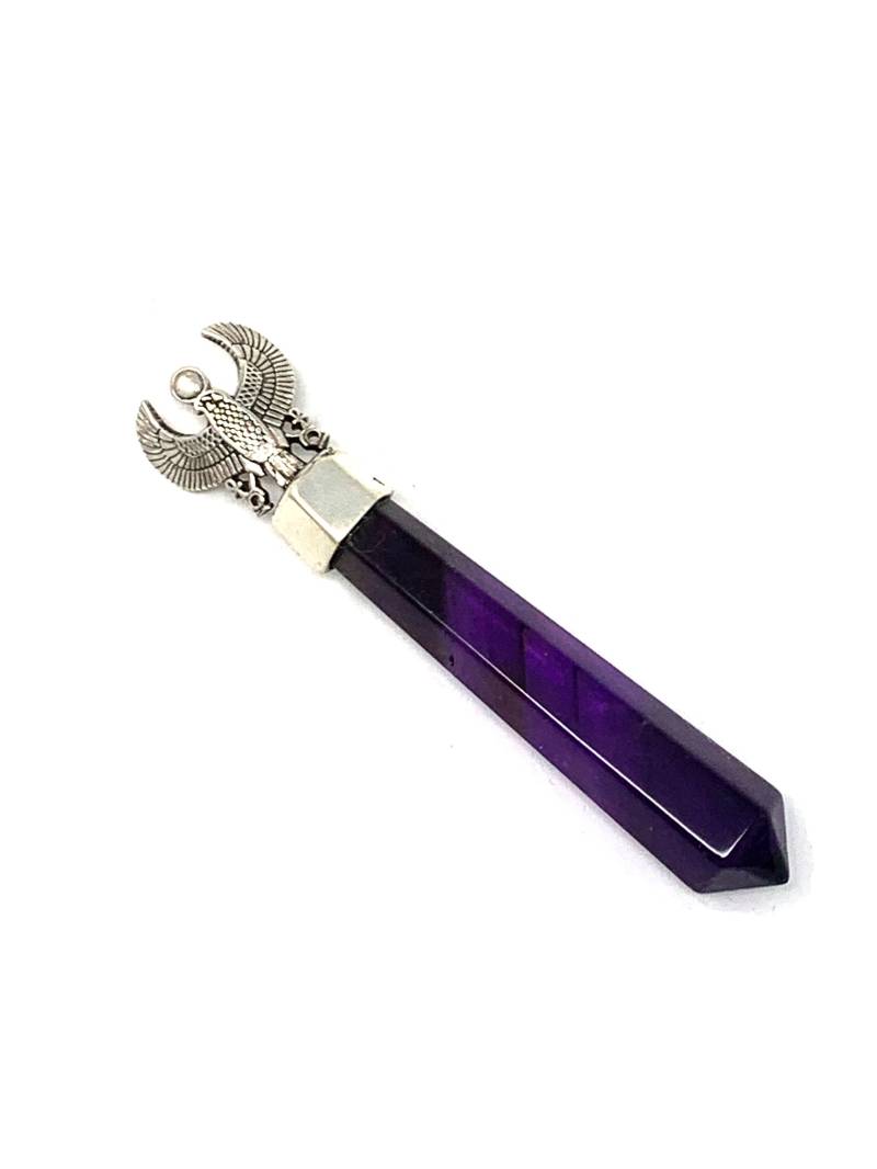 sterling Silber Amethyst Punkt Anhänger Mit Gott Houras Schutzgott Im Alten Ägypten | Der Adler 3 "x.04" sterling Silber Amethyst Punkt Anhänger Mit Gott Houras Schutzgott Im Alten Ägypten | Der Adler 3 "x.04" von Maldija