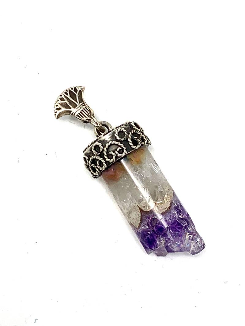 sterling Silber Amethyst Zylinder Anhänger 4, 6 cm Lang & 1, 0 Breit Gewicht 10, 40 Gramm sterling Silber Amethyst Zylinder Anhänger 4, 6 cm Lang & 1, 0 Breit Gewicht 10, 40 Gramm von Maldija