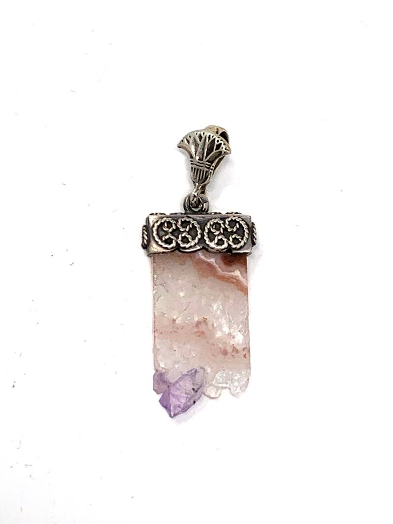 sterling Silber Rechteck Amethyst Scheibe Anhänger 1, 9 "Lang & 0, 75" Breit Gewicht 7, 21 Gramm sterling Silber Rechteck Amethyst Scheibe Anhänger 1, 9 "Lang & 0, 75" Breit Gewicht 7, 21 Gramm von Maldija