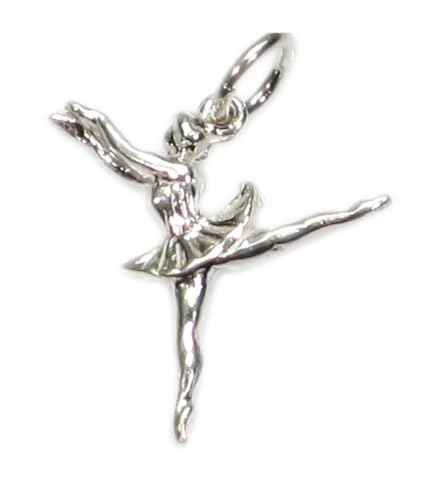 Maldon Jewellery Ballerina tanzen Sterling Silber Charm .925 x 1 Ballett Tanz Charms von Maldon Jewellery