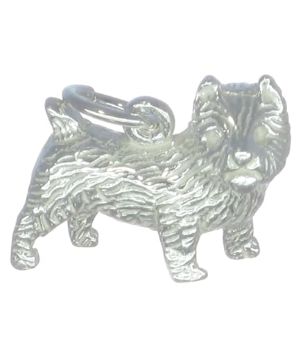 Cairn Terrier Hund Sterling Silber Anhänger .925 x 1 Terrier Hund Charme bj2055 von Maldon Jewellery