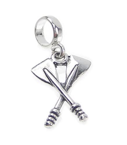 Charm „Gekreuzte Ruder“ aus Sterling Silber 925, Ruder-Charm, CF5402--B von Maldon Jewellery