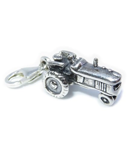 Anhänger aus Sterlingsilber für Traktoren .925 x 1 Tractors Farms Charms von Maldon Jewellery