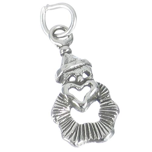 Clown Sterling Silber kleiner Charm .925 x 1 Clowns Charms von Maldon Jewellery
