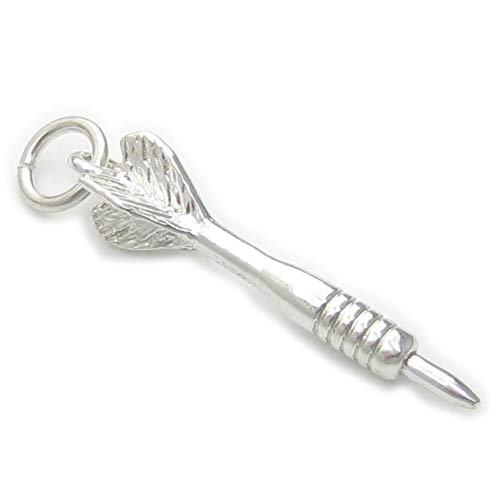 Dart Sterling Silber Charm .925 x 1 Single Darts Charms von Maldon Jewellery