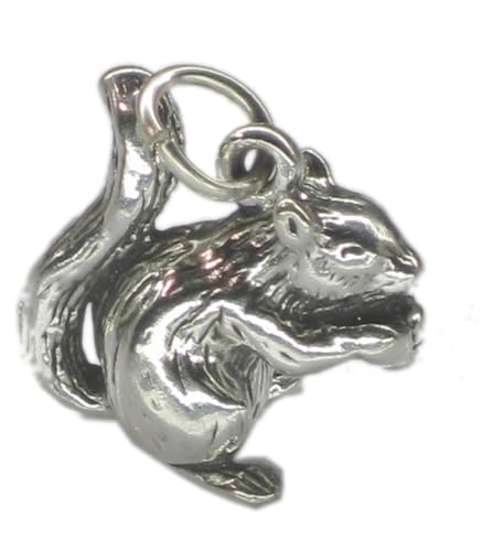 Eichhörnchen Sterling Silber Charm .925 x 1 Eichhörnchen Charms von Maldon Jewellery