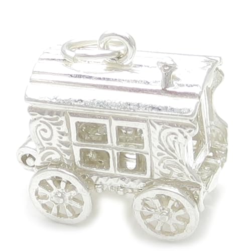 Eröffnung Gypsy Caravan Sterling Silber Charm .925 x1 Wahrsagerin Charms von Maldon Jewellery