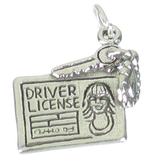 Führerschein Sterling Silber Charm .925 x 1 Führerschein Charms von Maldon Jewellery