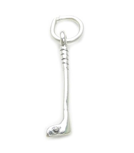 Golfschläger und Ball Sterling Silber Charm .925 x 1 Golf Charms von Maldon Jewellery