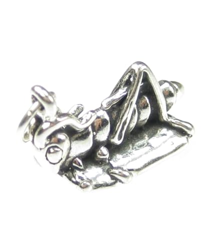 Heuschrecke Grashüpfer Sterling Silber Charms .925 x1 Heuschrecken Insekten Charms -SFP von Maldon Jewellery