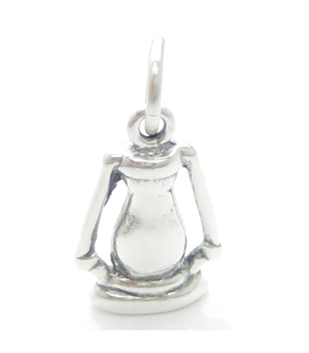 Laterne Sterlingsilber Charm .925 x 1 Laternen Lampe Lampen hell Charms cf428 von Maldon Jewellery