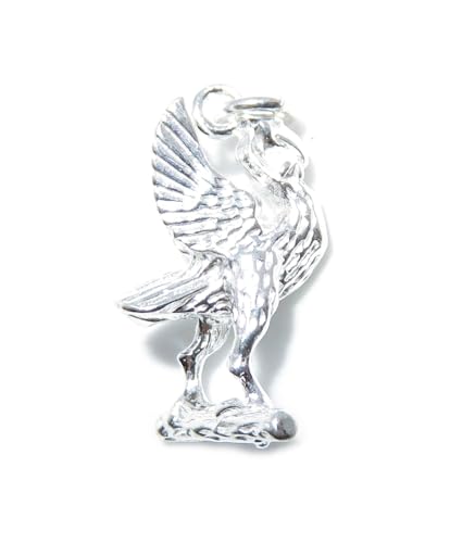 Lebervogel Sterling Silber Charm .925 x 1 Liverbird & Birds Charms von Maldon Jewellery