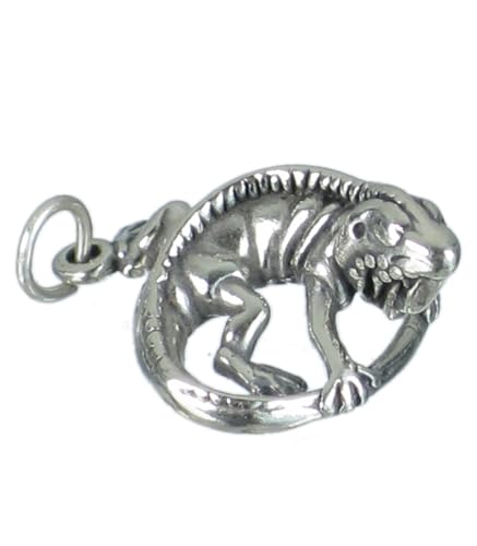 Leguan Bartagamen Sterling Silber Charm 3D .925 x 1 Eidechsen Charms von Maldon Jewellery