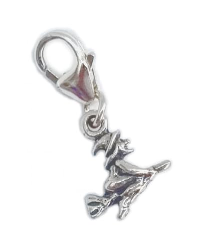 Maldon Jewellery Hexe TINY Sterling Silber Clip Charms .925 x 1 Hexen und Halloween Anhänger von Maldon Jewellery