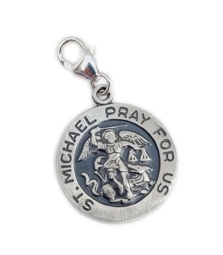 Maldon Jewellery St. Michael der Erzengel Sterling Silber Clip Charme .925 x 1 Saint Charms von Maldon Jewellery