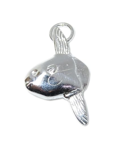 Mola Fisch Sterling Silber Charm .925 x 1 Molidae Sunfish Charms von Maldon Jewellery