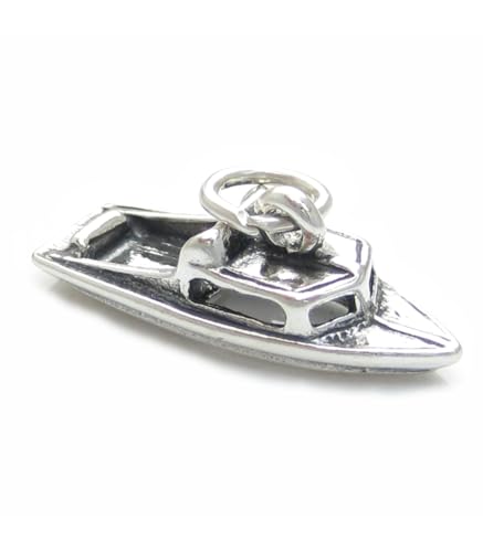 Motorboot Sterling Silber Charm .925 x 1 Speedboat Motor Boat Boats Charms von Maldon Jewellery