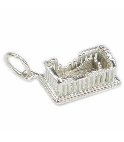 Parthenon Athen Sterling Silber Charm .925 x 1 Landmark Charms Griechenland von Maldon Jewellery