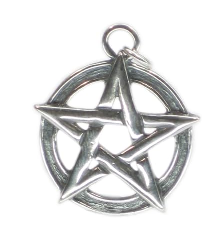 Pentagramm Sterling Silber Charm-Anhänger .925 x 1 Pentagramm Charms von Maldon Jewellery