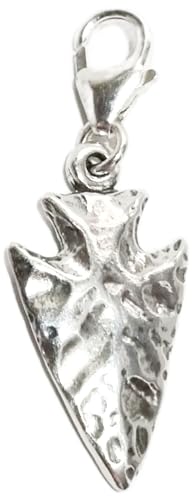 Pfeilkopf Sterling Silber Clip Charme .925 x1 Pfeile Köpfe Archäologie Charme von Maldon Jewellery