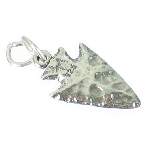 Pfeilspitze Sterling Silber Charm .925 x1 Pfeilspitzen Archäologie Charms von Maldon Jewellery
