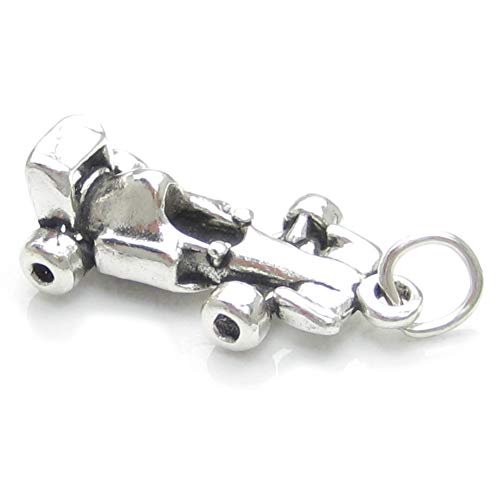 Rennauto Sterlingsilber Charm .925 x 1 Formel Rennen Ein Autos Charms sslp2277 von Maldon Jewellery