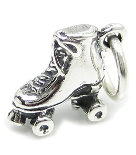 Roller Skate TINY Sterling Silber Charm .925 x 1 Rollerskate Charms von Maldon Jewellery