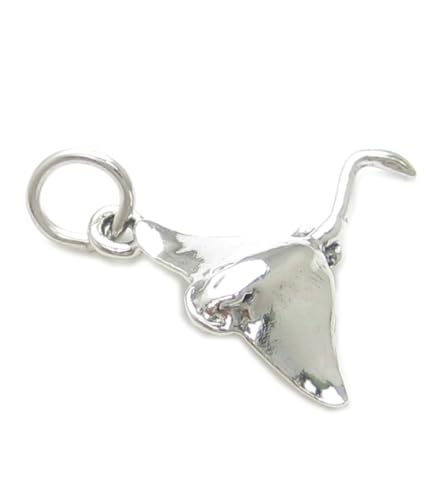 Stingray Sterling Silber Charm .925 x 1 Sting Ray Bat Manta Rays Charms von Maldon Jewellery