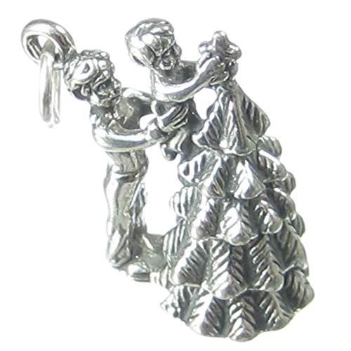 Vater und Sohn dekorieren Weihnachtsbaum Sterling Silber Charm .925 x 1 von Maldon Jewellery
