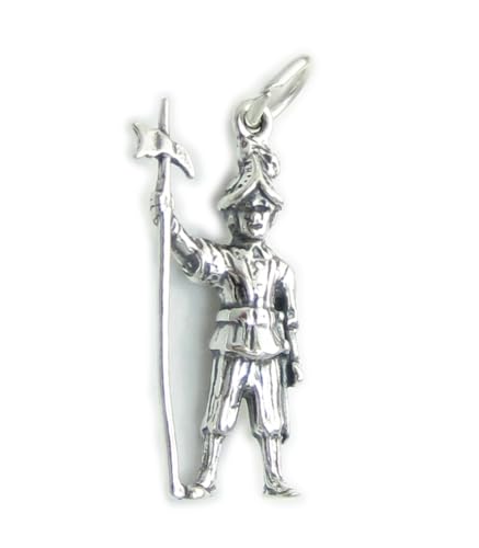 Vatikan Garde Sterling Silber Charm .925 x 1 Schweizer Garde Charms von Maldon Jewellery