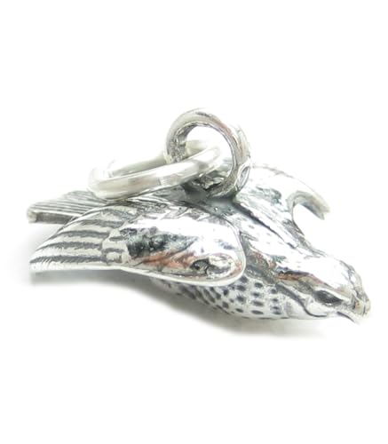 Wanderfalke Sterling Silber Charm .925 x 1 Wanderfalken Charms von Maldon Jewellery