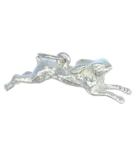 kein not a Hase aber ein Hase Sterlingsilber Charm .925 x 1 Kaninchen Hasen bj2178 von Maldon Jewellery