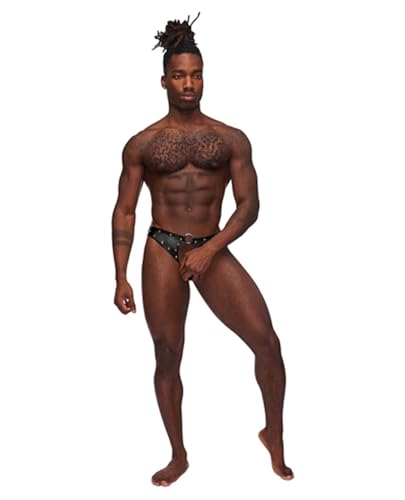 Male Power Herren Cyclops-Black G-String, Schwarz, Súper Grande von Male Power