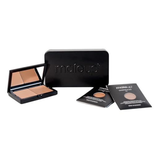 MaleUp – Concealer Bundle – Hell – 2er-Set für Männer – Kaschiert Augenringe & Hautunebenheiten – Natürliches Make-up – Feuchtigkeitsspendend – Hält über 150 Tage – Perfekte Deckkraft & Pflege von MaleUp